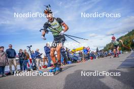 22.10.2023, Arcon, France (FRA): Eric Perrot (FRA) - Biathlon Samse Summer Tour, pursuit, Arcon (FRA). www.nordicfocus.com. © Thibaut/NordicFocus. Every downloaded picture is fee-liable.