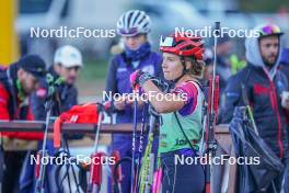 22.10.2023, Arcon, France (FRA): Alice Fellmann (FRA) - Biathlon Samse Summer Tour, pursuit, Arcon (FRA). www.nordicfocus.com. © Thibaut/NordicFocus. Every downloaded picture is fee-liable.
