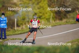 21.10.2023, Arcon, France (FRA): Maxence Pialat (FRA) - Biathlon Samse Summer Tour, sprint, Arcon (FRA). www.nordicfocus.com. © Thibaut/NordicFocus. Every downloaded picture is fee-liable.
