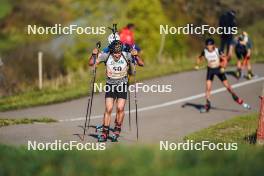 21.10.2023, Arcon, France (FRA): Mathieu Garcia (FRA) - Biathlon Samse Summer Tour, sprint, Arcon (FRA). www.nordicfocus.com. © Thibaut/NordicFocus. Every downloaded picture is fee-liable.