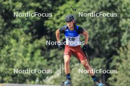 27.08.2023, Brezno-Osrblie, Slovakia (SVK): Renars Birkentals (LAT) - IBU Summer Biathlon World Championships, mass men, Brezno-Osrblie (SVK). www.nordicfocus.com. © Manzoni/NordicFocus. Every downloaded picture is fee-liable.