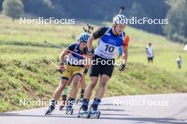 27.08.2023, Brezno-Osrblie, Slovakia (SVK): Thierry Langer (BEL) - IBU Summer Biathlon World Championships, mass men, Brezno-Osrblie (SVK). www.nordicfocus.com. © Manzoni/NordicFocus. Every downloaded picture is fee-liable.