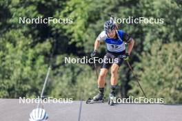 27.08.2023, Brezno-Osrblie, Slovakia (SVK): Rene Zahkna (EST) - IBU Summer Biathlon World Championships, mass men, Brezno-Osrblie (SVK). www.nordicfocus.com. © Manzoni/NordicFocus. Every downloaded picture is fee-liable.