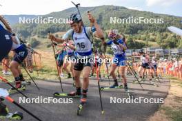 27.08.2023, Brezno-Osrblie, Slovakia (SVK): Mareike Braun (GER), Anastasia Tolmacheva (ROU), (l-r) - IBU Summer Biathlon World Championships, mass women, Brezno-Osrblie (SVK). www.nordicfocus.com. © Manzoni/NordicFocus. Every downloaded picture is fee-liable.