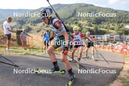 27.08.2023, Brezno-Osrblie, Slovakia (SVK): Natalja Kocergina (LTU), Kamila Cichon (POL), (l-r) - IBU Summer Biathlon World Championships, mass women, Brezno-Osrblie (SVK). www.nordicfocus.com. © Manzoni/NordicFocus. Every downloaded picture is fee-liable.