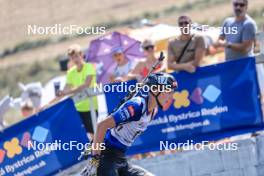 27.08.2023, Brezno-Osrblie, Slovakia (SVK): Jakub Borgula (SVK) - IBU Summer Biathlon World Championships, pursuit junior men, Brezno-Osrblie (SVK). www.nordicfocus.com. © Manzoni/NordicFocus. Every downloaded picture is fee-liable.