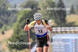 27.08.2023, Brezno-Osrblie, Slovakia (SVK): Vasil Zashev (BUL) - IBU Summer Biathlon World Championships, pursuit junior men, Brezno-Osrblie (SVK). www.nordicfocus.com. © Manzoni/NordicFocus. Every downloaded picture is fee-liable.