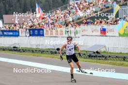 26.08.2023, Brezno-Osrblie, Slovakia (SVK): Marcin Zawol (POL) - IBU Summer Biathlon World Championships, sprint junior men, Brezno-Osrblie (SVK). www.nordicfocus.com. © Manzoni/NordicFocus. Every downloaded picture is fee-liable.