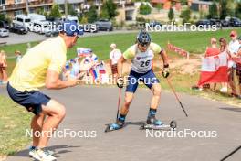 26.08.2023, Brezno-Osrblie, Slovakia (SVK): Vitalii Mandzyn (UKR) - IBU Summer Biathlon World Championships, sprint junior men, Brezno-Osrblie (SVK). www.nordicfocus.com. © Manzoni/NordicFocus. Every downloaded picture is fee-liable.