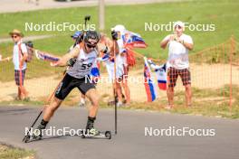 26.08.2023, Brezno-Osrblie, Slovakia (SVK): Fabian Suchodolski (POL) - IBU Summer Biathlon World Championships, sprint junior men, Brezno-Osrblie (SVK). www.nordicfocus.com. © Manzoni/NordicFocus. Every downloaded picture is fee-liable.