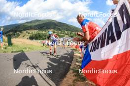26.08.2023, Brezno-Osrblie, Slovakia (SVK): Ema Sobol (CRO) - IBU Summer Biathlon World Championships, sprint junior women, Brezno-Osrblie (SVK). www.nordicfocus.com. © Manzoni/NordicFocus. Every downloaded picture is fee-liable.