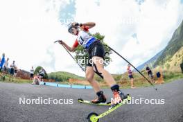 26.08.2023, Brezno-Osrblie, Slovakia (SVK): Emilija Bucic (SRB) - IBU Summer Biathlon World Championships, sprint junior women, Brezno-Osrblie (SVK). www.nordicfocus.com. © Manzoni/NordicFocus. Every downloaded picture is fee-liable.