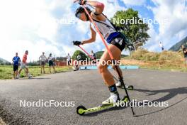 26.08.2023, Brezno-Osrblie, Slovakia (SVK): Lora Hristova (BUL) - IBU Summer Biathlon World Championships, sprint junior women, Brezno-Osrblie (SVK). www.nordicfocus.com. © Manzoni/NordicFocus. Every downloaded picture is fee-liable.