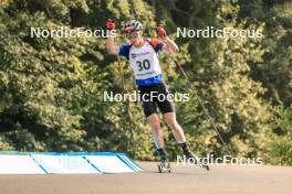 26.08.2023, Brezno-Osrblie, Slovakia (SVK): Tomas Sklenarik (SVK) - IBU Summer Biathlon World Championships, sprint men, Brezno-Osrblie (SVK). www.nordicfocus.com. © Manzoni/NordicFocus. Every downloaded picture is fee-liable.
