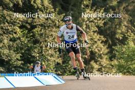 26.08.2023, Brezno-Osrblie, Slovakia (SVK): Raido Raenkel (EST) - IBU Summer Biathlon World Championships, sprint men, Brezno-Osrblie (SVK). www.nordicfocus.com. © Manzoni/NordicFocus. Every downloaded picture is fee-liable.