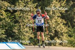 26.08.2023, Brezno-Osrblie, Slovakia (SVK): Sebastian Ilavsky (SVK) - IBU Summer Biathlon World Championships, sprint men, Brezno-Osrblie (SVK). www.nordicfocus.com. © Manzoni/NordicFocus. Every downloaded picture is fee-liable.