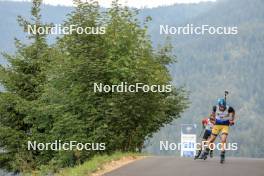 26.08.2023, Brezno-Osrblie, Slovakia (SVK): Jesper Nelin (SWE) - IBU Summer Biathlon World Championships, sprint men, Brezno-Osrblie (SVK). www.nordicfocus.com. © Manzoni/NordicFocus. Every downloaded picture is fee-liable.