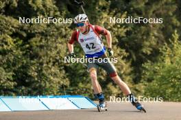 26.08.2023, Brezno-Osrblie, Slovakia (SVK): Maksim Fomin (LTU) - IBU Summer Biathlon World Championships, sprint men, Brezno-Osrblie (SVK). www.nordicfocus.com. © Manzoni/NordicFocus. Every downloaded picture is fee-liable.