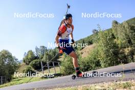 24.08.2023, Brezno-Osrblie, Slovakia (SVK): Jiri Blaha (CZE) - IBU Summer Biathlon World Championships, super sprint junior men, Brezno-Osrblie (SVK). www.nordicfocus.com. © Manzoni/NordicFocus. Every downloaded picture is fee-liable.