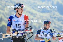 24.08.2023, Brezno-Osrblie, Slovakia (SVK): Jakub Borgula (SVK) - IBU Summer Biathlon World Championships, super sprint junior men, Brezno-Osrblie (SVK). www.nordicfocus.com. © Manzoni/NordicFocus. Every downloaded picture is fee-liable.