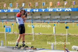25.08.2023, Brezno-Osrblie, Slovakia (SVK): Tomas Mikyska (CZE) - IBU Summer Biathlon World Championships, super sprint men, Brezno-Osrblie (SVK). www.nordicfocus.com. © Manzoni/NordicFocus. Every downloaded picture is fee-liable.