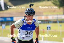 25.08.2023, Brezno-Osrblie, Slovakia (SVK): Dominic Schmuck (GER) - IBU Summer Biathlon World Championships, super sprint men, Brezno-Osrblie (SVK). www.nordicfocus.com. © Manzoni/NordicFocus. Every downloaded picture is fee-liable.