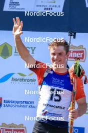 25.08.2023, Brezno-Osrblie, Slovakia (SVK): Tomas Mikyska (CZE) - IBU Summer Biathlon World Championships, super sprint men, Brezno-Osrblie (SVK). www.nordicfocus.com. © Manzoni/NordicFocus. Every downloaded picture is fee-liable.