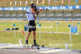 25.08.2023, Brezno-Osrblie, Slovakia (SVK): Rene Zahkna (EST) - IBU Summer Biathlon World Championships, super sprint men, Brezno-Osrblie (SVK). www.nordicfocus.com. © Manzoni/NordicFocus. Every downloaded picture is fee-liable.