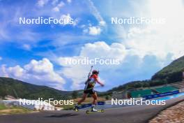 23.08.2023, Brezno-Osrblie, Slovakia (SVK): Undefined athlete competes - IBU Summer Biathlon World Championships, training, Brezno-Osrblie (SVK). www.nordicfocus.com. © Manzoni/NordicFocus. Every downloaded picture is fee-liable.
