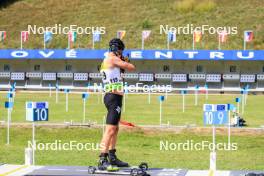 23.08.2023, Brezno-Osrblie, Slovakia (SVK): Rene Zahkna (EST) - IBU Summer Biathlon World Championships, training, Brezno-Osrblie (SVK). www.nordicfocus.com. © Manzoni/NordicFocus. Every downloaded picture is fee-liable.