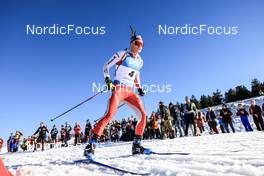 14.02.2023, Oberhof, Germany (GER): Sebastian Stalder (SUI) - IBU World Championships Biathlon, individual men, Oberhof (GER). www.nordicfocus.com. © Manzoni/NordicFocus. Every downloaded picture is fee-liable.