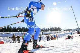 14.02.2023, Oberhof, Germany (GER): Didier Bionaz (ITA) - IBU World Championships Biathlon, individual men, Oberhof (GER). www.nordicfocus.com. © Manzoni/NordicFocus. Every downloaded picture is fee-liable.
