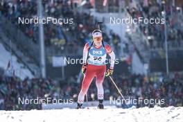 14.02.2023, Oberhof, Germany (GER): Logan Pletz (CAN) - IBU World Championships Biathlon, individual men, Oberhof (GER). www.nordicfocus.com. © Manzoni/NordicFocus. Every downloaded picture is fee-liable.