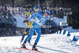 14.02.2023, Oberhof, Germany (GER): Tommaso Giacomel (ITA) - IBU World Championships Biathlon, individual men, Oberhof (GER). www.nordicfocus.com. © Manzoni/NordicFocus. Every downloaded picture is fee-liable.