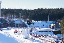 14.02.2023, Oberhof, Germany (GER): Event Feature: Overview over the biathlon stadium - IBU World Championships Biathlon, individual men, Oberhof (GER). www.nordicfocus.com. © Manzoni/NordicFocus. Every downloaded picture is fee-liable.