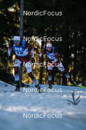 14.02.2023, Oberhof, Germany (GER): Andrejs Rastorgujevs (LAT), Edgars Mise (LAT), (l-r) - IBU World Championships Biathlon, individual men, Oberhof (GER). www.nordicfocus.com. © Reichert/NordicFocus. Every downloaded picture is fee-liable.