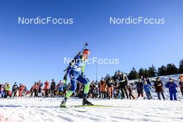 14.02.2023, Oberhof, Germany (GER): Anton Vidmar (SLO) - IBU World Championships Biathlon, individual men, Oberhof (GER). www.nordicfocus.com. © Manzoni/NordicFocus. Every downloaded picture is fee-liable.