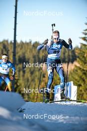 14.02.2023, Oberhof, Germany (GER): Olli Hiidensalo (FIN) - IBU World Championships Biathlon, individual men, Oberhof (GER). www.nordicfocus.com. © Reichert/NordicFocus. Every downloaded picture is fee-liable.