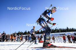 14.02.2023, Oberhof, Germany (GER): Justus Strelow (GER) - IBU World Championships Biathlon, individual men, Oberhof (GER). www.nordicfocus.com. © Manzoni/NordicFocus. Every downloaded picture is fee-liable.