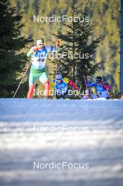 14.02.2023, Oberhof, Germany (GER): Thierry Langer (BEL), Quentin Fillon Maillet (FRA), (l-r) - IBU World Championships Biathlon, individual men, Oberhof (GER). www.nordicfocus.com. © Reichert/NordicFocus. Every downloaded picture is fee-liable.