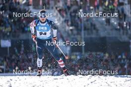 14.02.2023, Oberhof, Germany (GER): Vincent Bonacci (USA) - IBU World Championships Biathlon, individual men, Oberhof (GER). www.nordicfocus.com. © Manzoni/NordicFocus. Every downloaded picture is fee-liable.