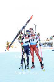 15.02.2023, Oberhof, Germany (GER): Anna Weidel (GER), Amy Baserga (SUI), (l-r) - IBU World Championships Biathlon, individual women, Oberhof (GER). www.nordicfocus.com. © Manzoni/NordicFocus. Every downloaded picture is fee-liable.
