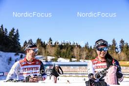 15.02.2023, Oberhof, Germany (GER): Asuka Hachisuka (JPN), Fuyuko Tachizaki (JPN), (l-r) - IBU World Championships Biathlon, individual women, Oberhof (GER). www.nordicfocus.com. © Manzoni/NordicFocus. Every downloaded picture is fee-liable.