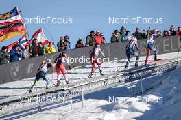 15.02.2023, Oberhof, Germany (GER): Liubov Kypiachenkova (UKR), Benita Peiffer (CAN), Dunja Zdouc (AUT), Mari Eder (FIN), Anais Chevalier-Bouchet (FRA), (l-r) - IBU World Championships Biathlon, individual women, Oberhof (GER). www.nordicfocus.com. © Manzoni/NordicFocus. Every downloaded picture is fee-liable.