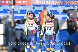 15.02.2023, Oberhof, Germany (GER): Hanna Oeberg (SWE), Linn Persson (SWE), (l-r) - IBU World Championships Biathlon, individual women, Oberhof (GER). www.nordicfocus.com. © Reichert/NordicFocus. Every downloaded picture is fee-liable.