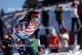 15.02.2023, Oberhof, Germany (GER): Joanne Reid (USA) - IBU World Championships Biathlon, individual women, Oberhof (GER). www.nordicfocus.com. © Manzoni/NordicFocus. Every downloaded picture is fee-liable.