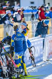 15.02.2023, Oberhof, Germany (GER): Anna Magnusson (SWE), Linn Persson (SWE), (l-r) - IBU World Championships Biathlon, individual women, Oberhof (GER). www.nordicfocus.com. © Reichert/NordicFocus. Every downloaded picture is fee-liable.