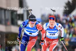 19.02.2023, Oberhof, Germany (GER): Quentin Fillon Maillet (FRA) - IBU World Championships Biathlon, mass men, Oberhof (GER). www.nordicfocus.com. © Manzoni/NordicFocus. Every downloaded picture is fee-liable.