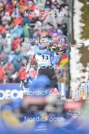 19.02.2023, Oberhof, Germany (GER): Tommaso Giacomel (ITA) - IBU World Championships Biathlon, mass men, Oberhof (GER). www.nordicfocus.com. © Reichert/NordicFocus. Every downloaded picture is fee-liable.