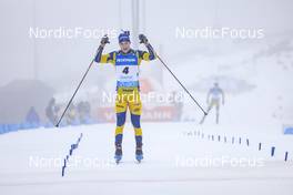 19.02.2023, Oberhof, Germany (GER): Sebastian Samuelsson (SWE) - IBU World Championships Biathlon, mass men, Oberhof (GER). www.nordicfocus.com. © Manzoni/NordicFocus. Every downloaded picture is fee-liable.